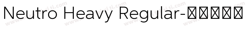 Neutro Heavy Regular字体转换